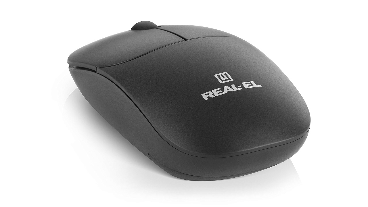 Мышь беспроводная REAL-EL RM-313 W Black фото5