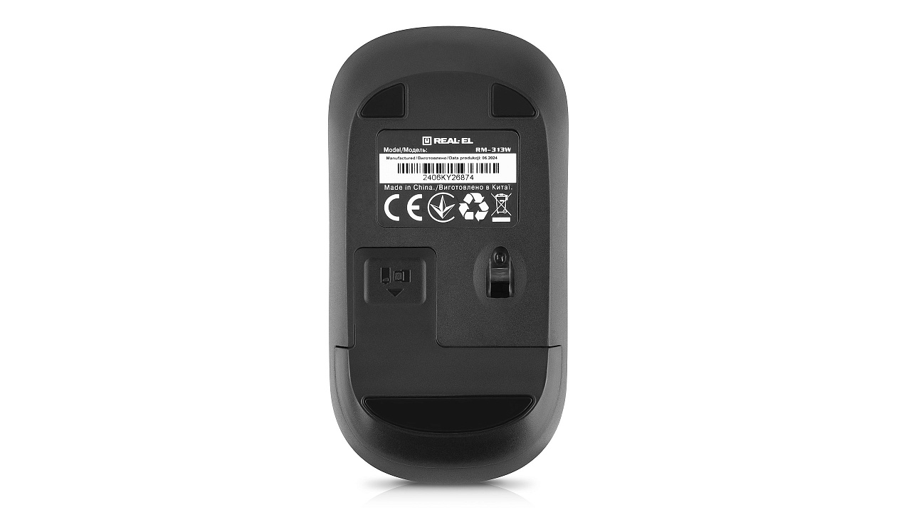 Мышь беспроводная REAL-EL RM-313 W Black фото8
