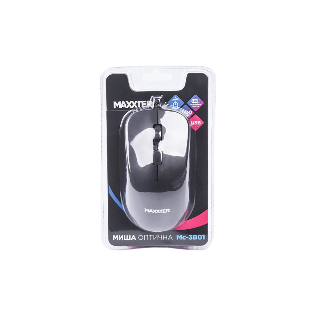 Мышь Maxxter Mc-3B01 Black фото4