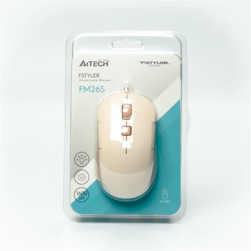 Миша A4Tech Fstyler FM26S Cafe Latte фото