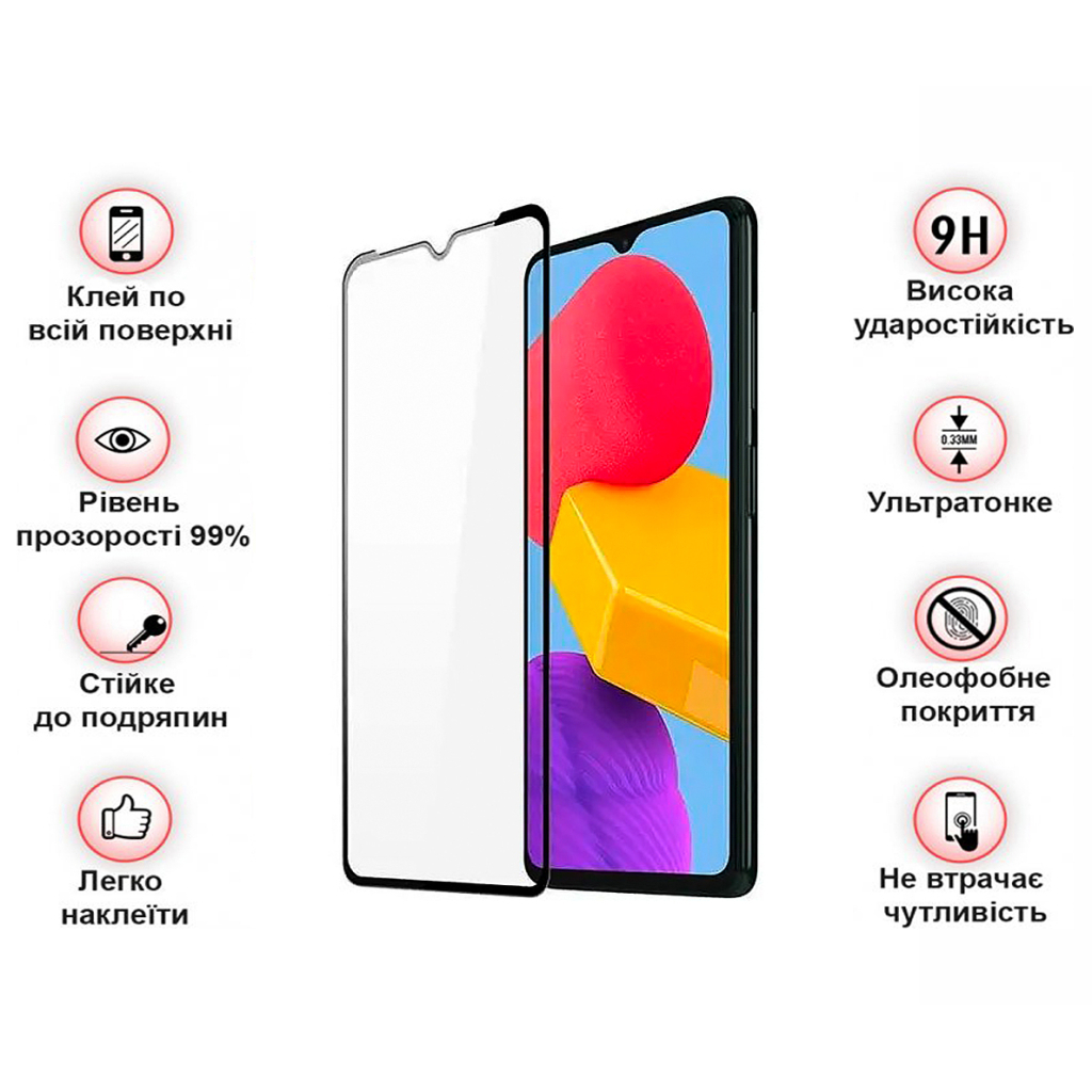 Захисне скло BeCover для Samsung Galaxy M13 SM-M135 Black (708150) фото3