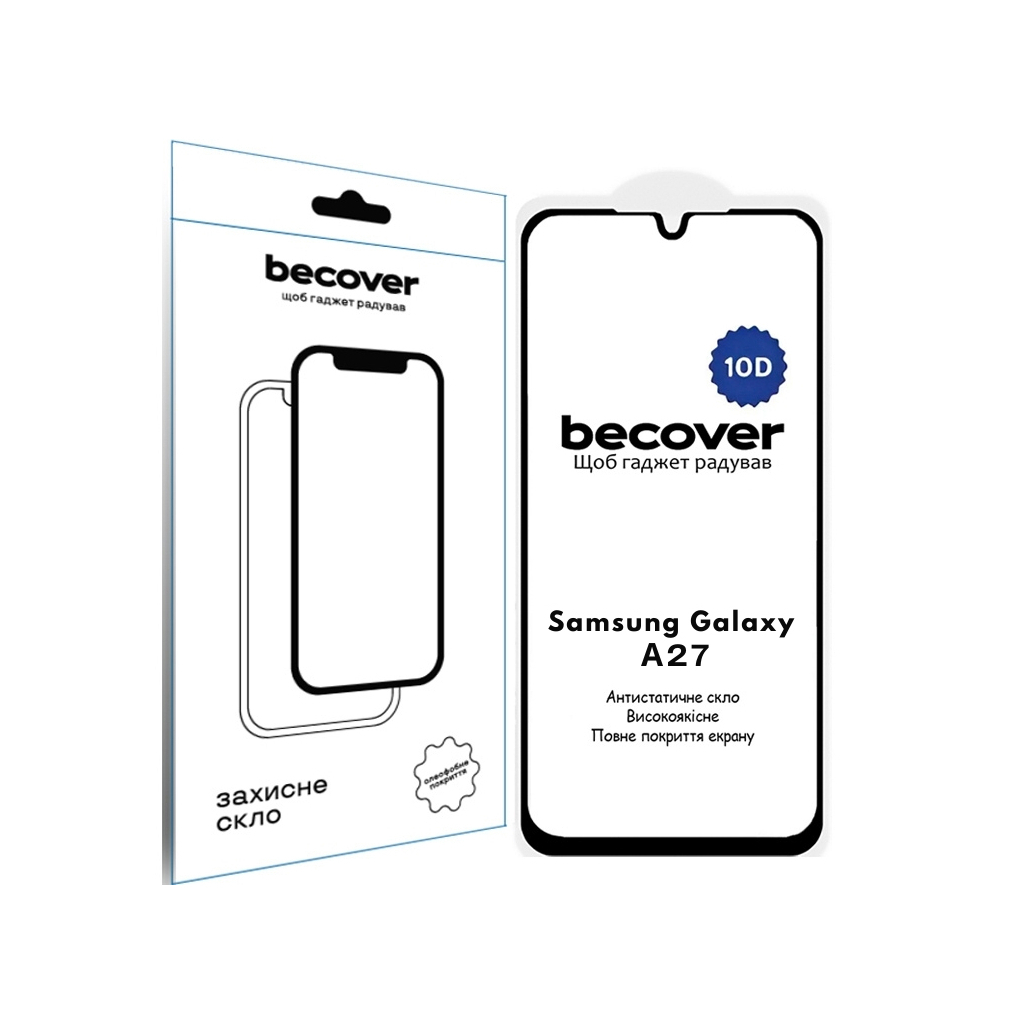 Захисне скло BeCover для Samsung Galaxy А27 SM-A276 10D Black (714915) фото3