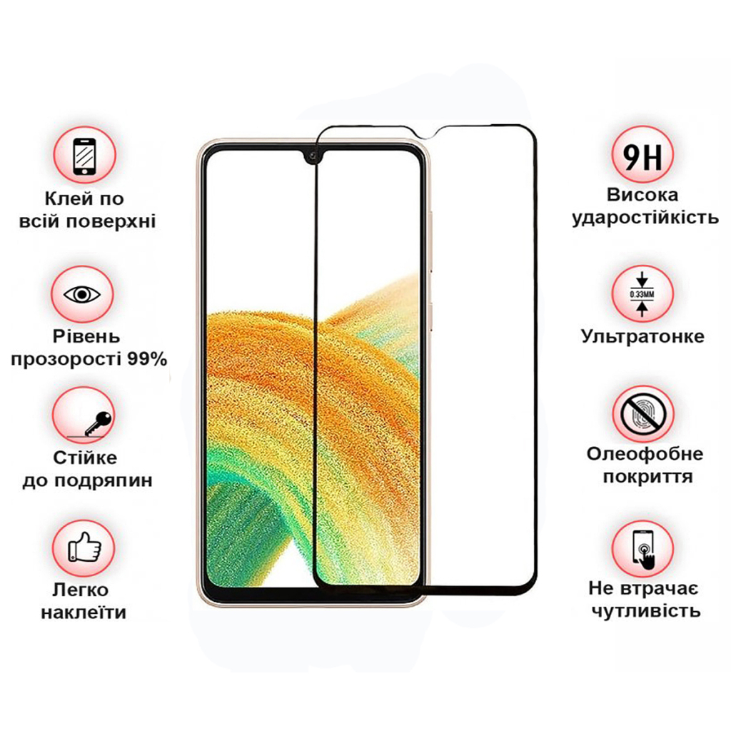 Захисне скло BeCover для Samsung Galaxy A34 5G SM-A346 Black (708840) фото