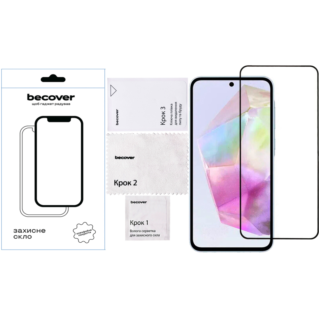 Захисне скло BeCover для Samsung Galaxy А37 SM-A376 Black (714916) фото2