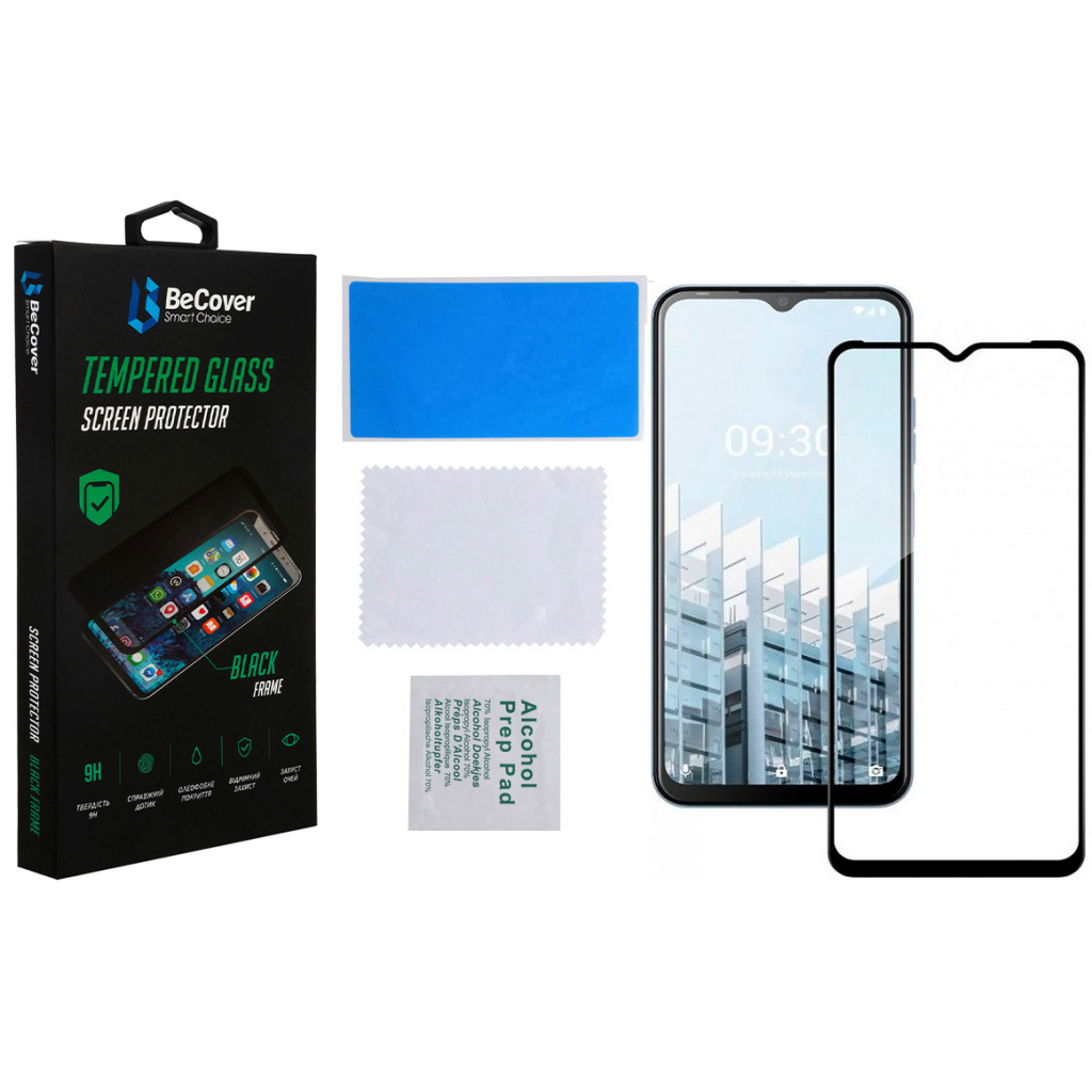 Защитное стекло BeCover для Tecno Pop 6 Pro (BE8) Black (708556) фото3