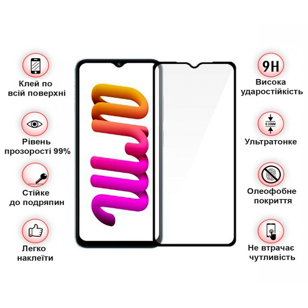 Захисне скло BeCover для Xiaomi Poco M5 4G Black (708148) фото