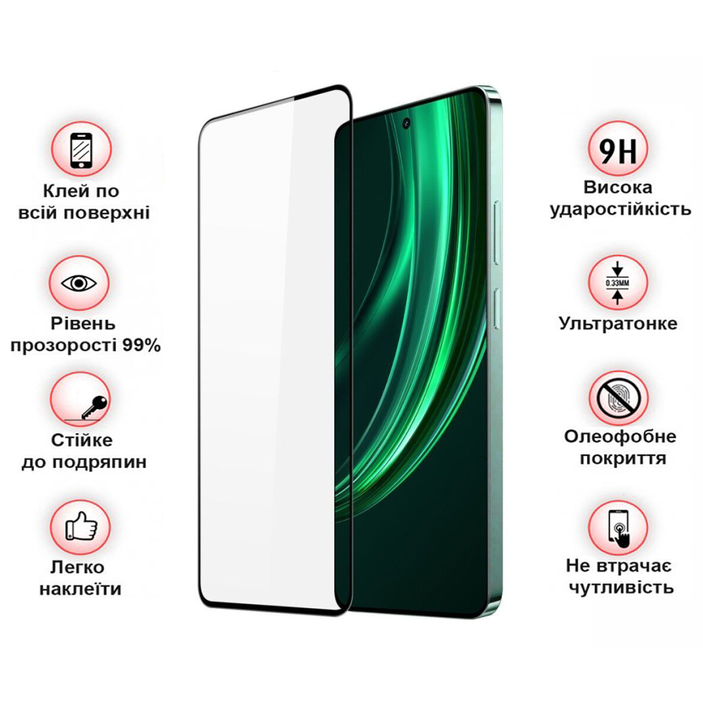 Защитное стекло BeCover для Realme 13 5G Black (712501) фото