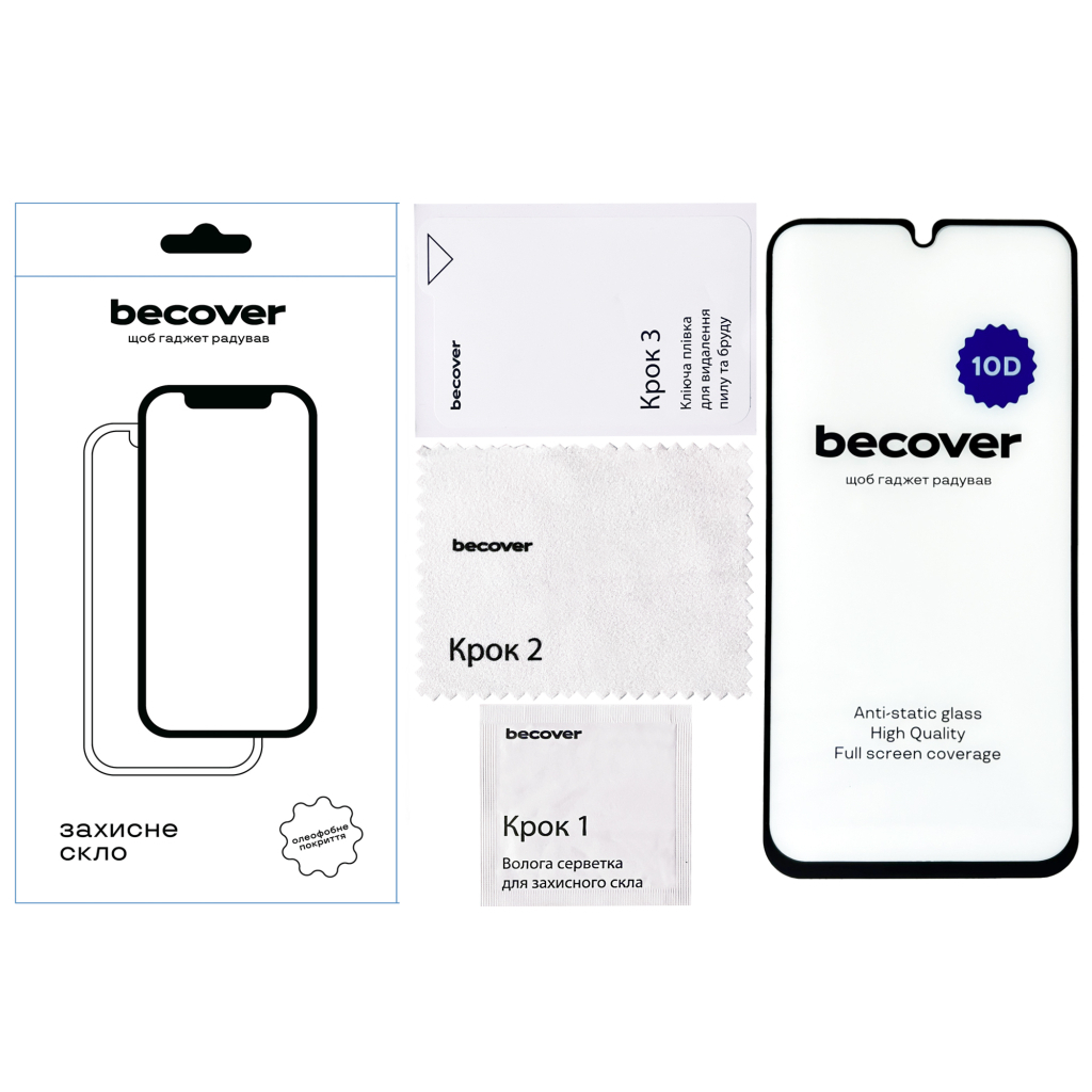 Захисне скло BeCover для Samsung Galaxy M34 5G SM-M346 10D Black (711358) фото2
