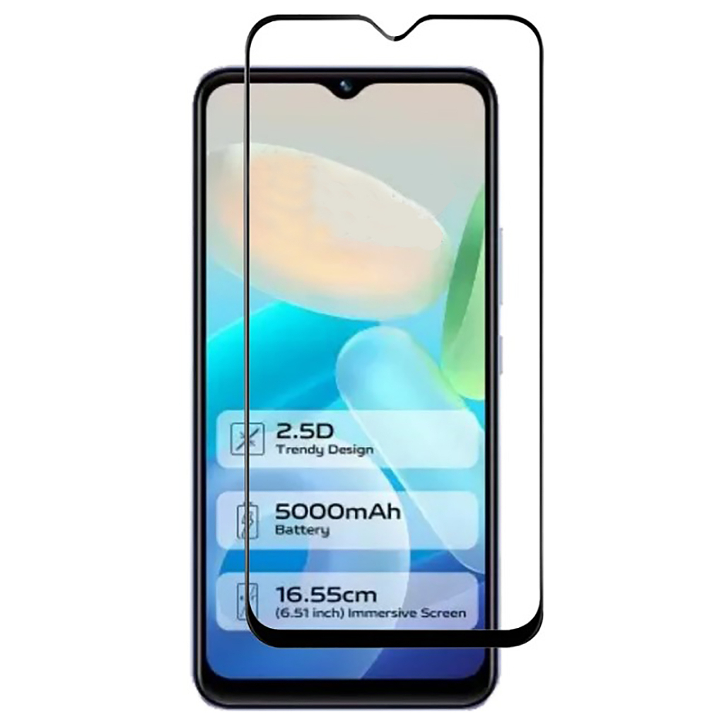 Захисне скло BeCover для Vivo Y02/Y02A Black (709275) фото2