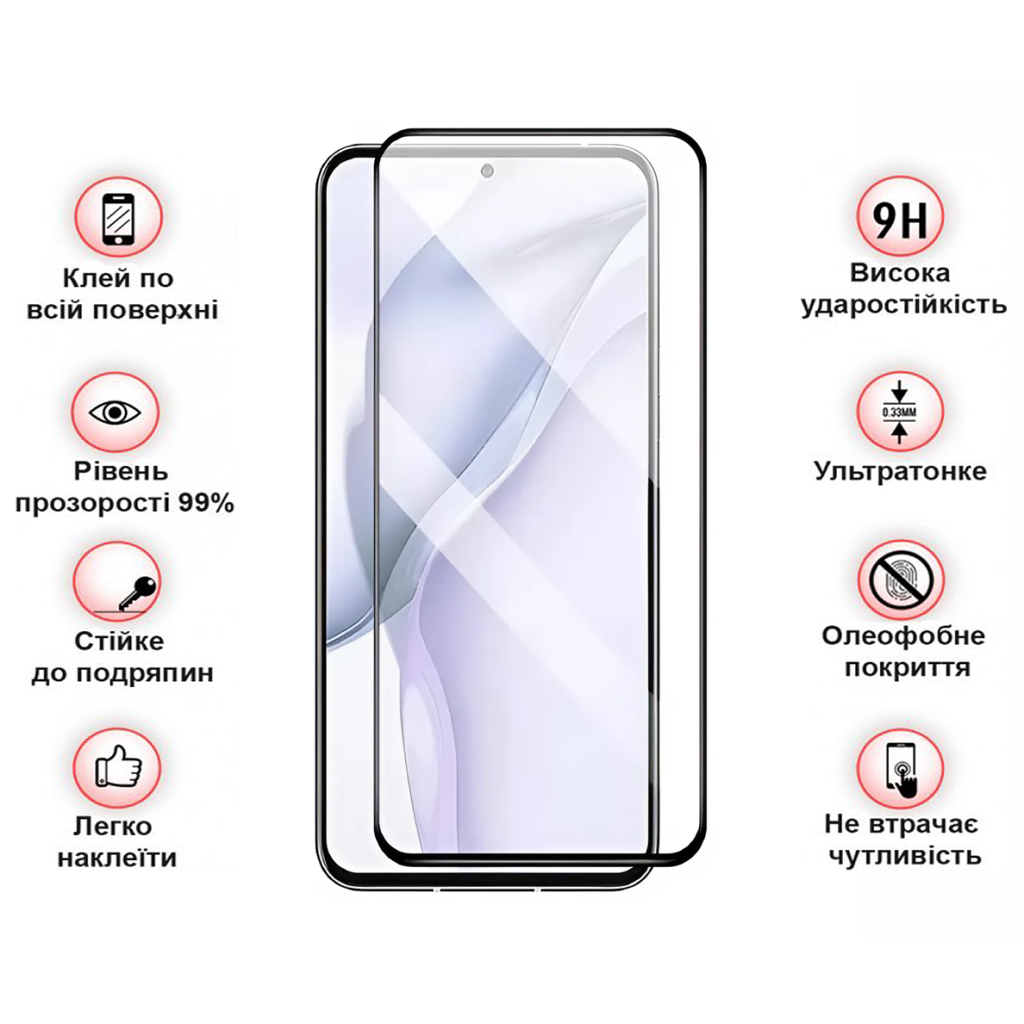 Захисне скло BeCover для ZTE Nubia V60 Design Black (711977) фото3