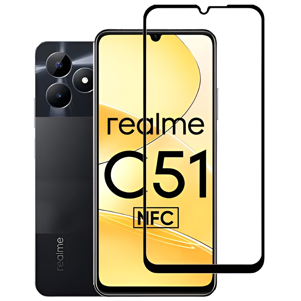 Захисне скло BeCover для Realme C51 Black (710301) фото2
