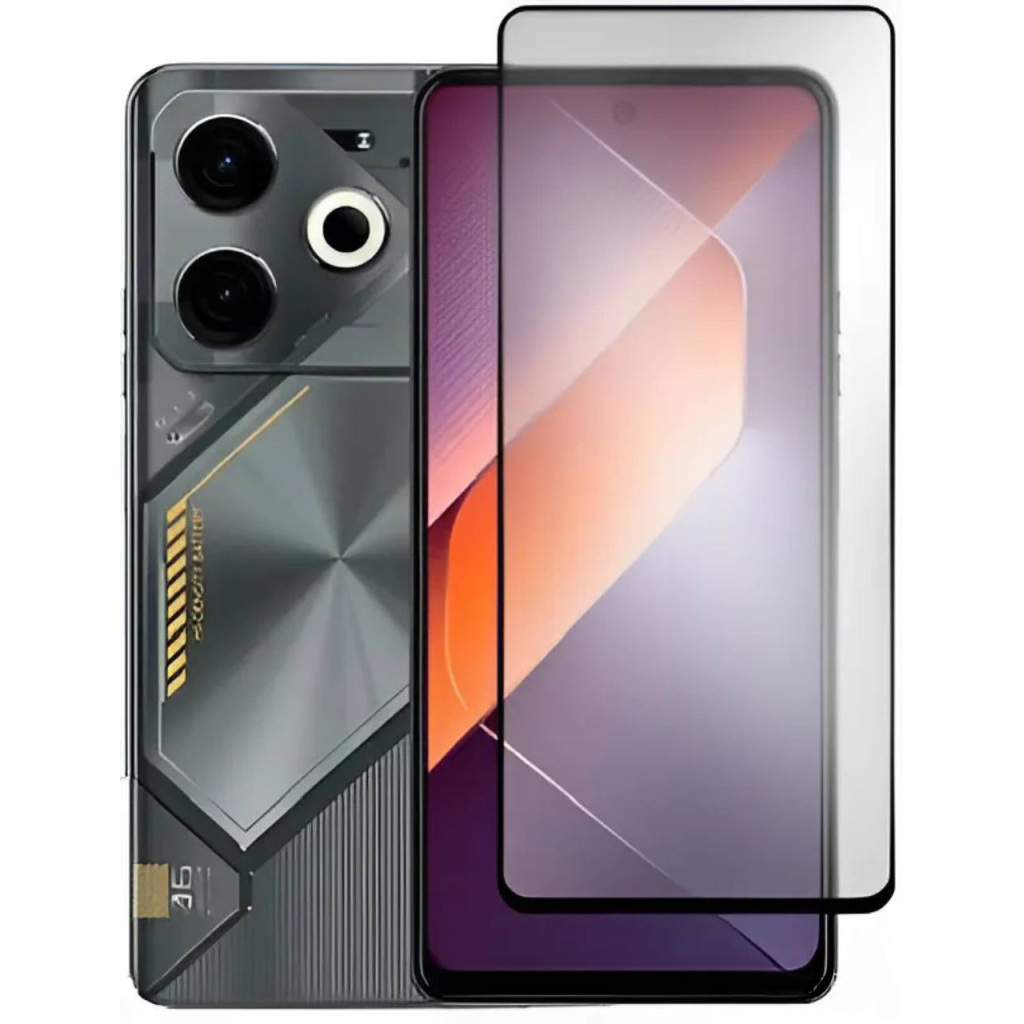 Захисне скло BeCover для Tecno Pova 6 (LI7) Black (711580) фото2
