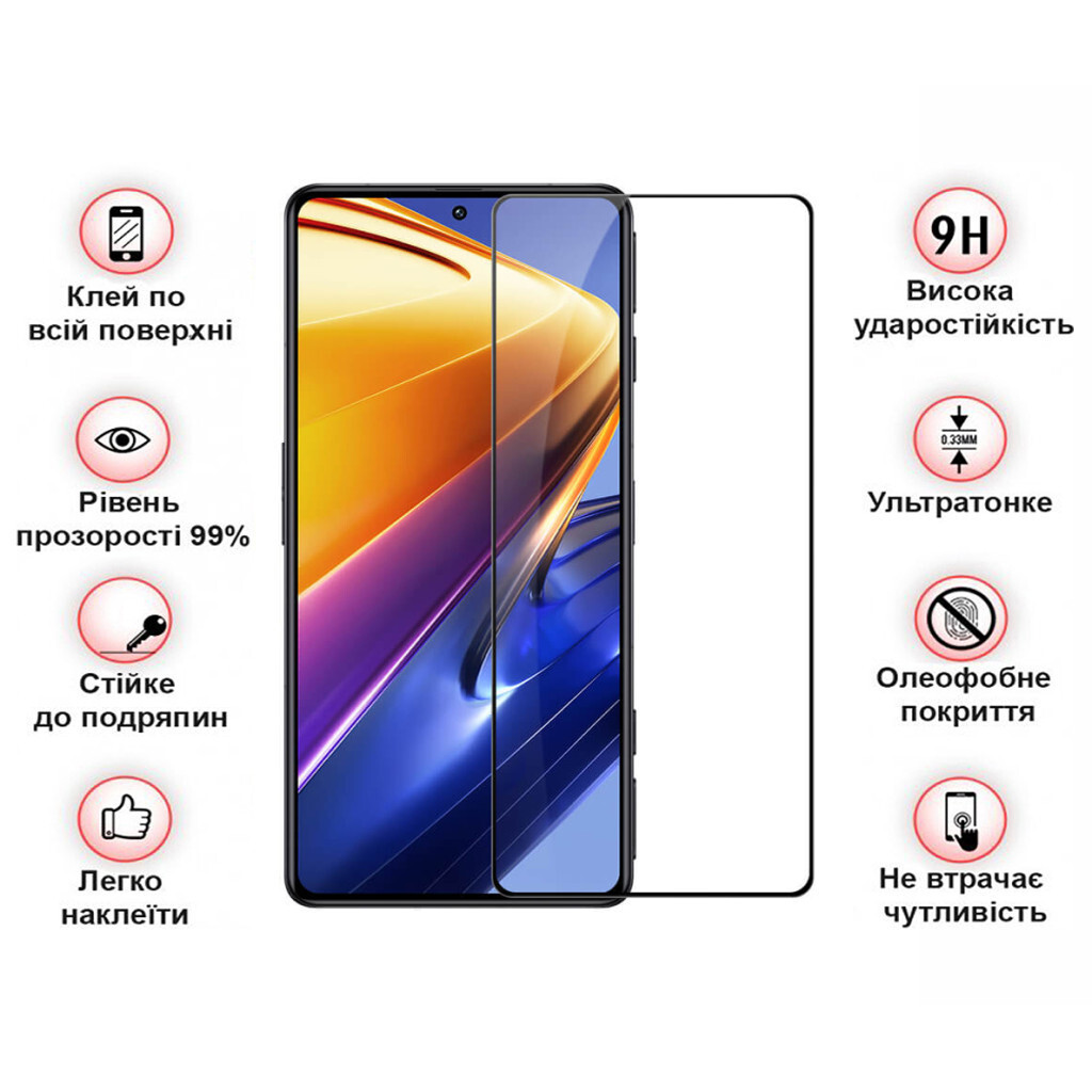 Захисне скло BeCover для Tecno Spark 20 (KJ5n) Black (710626) фото3