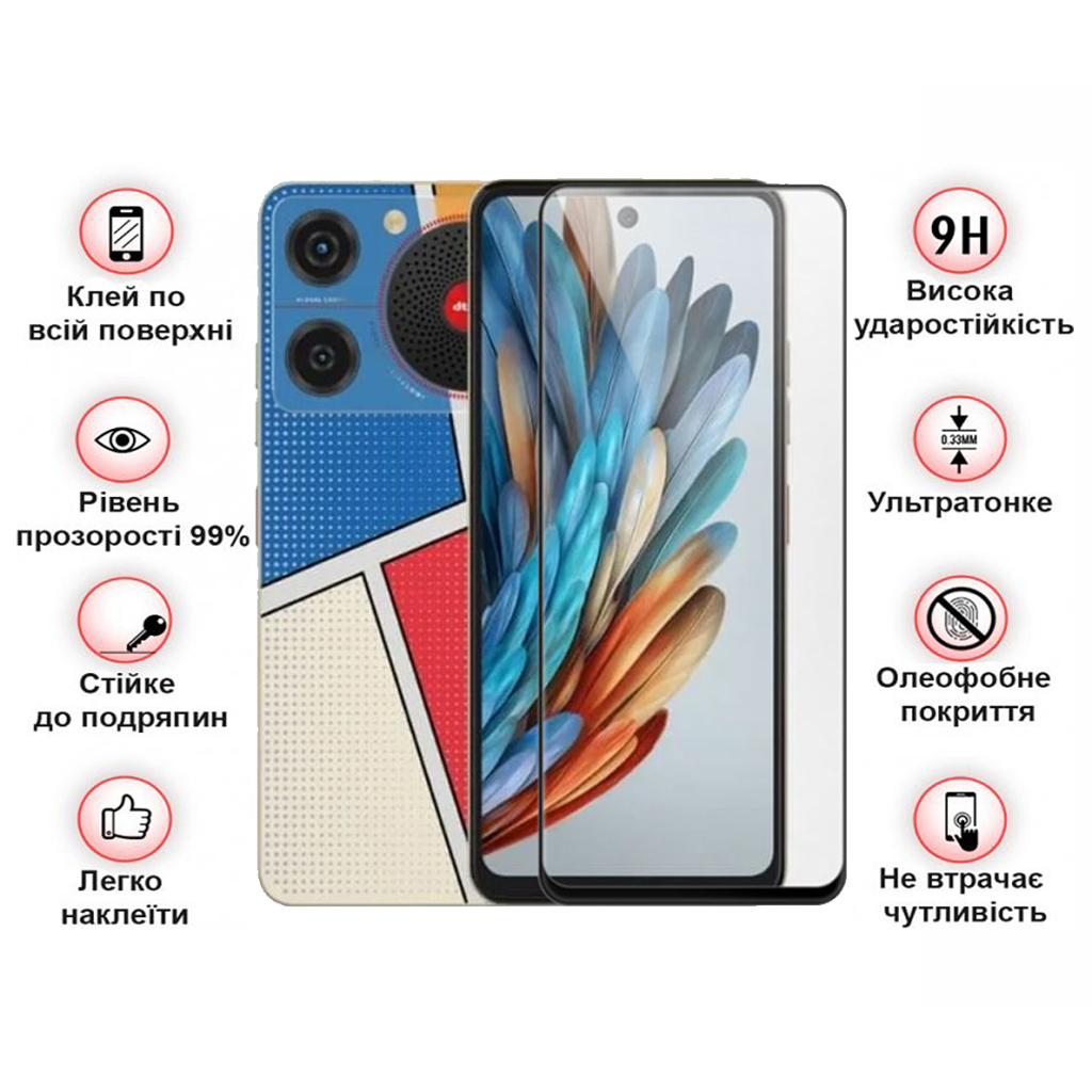 Захисне скло BeCover для ZTE Nubia Music Black (711974) фото