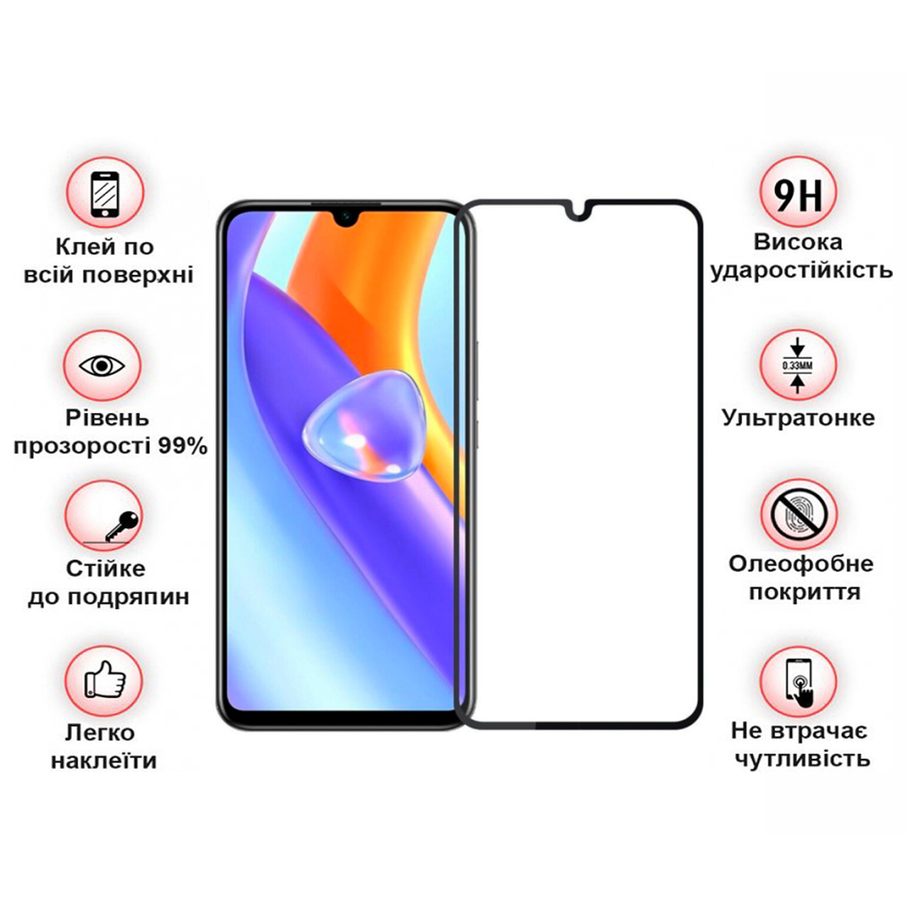 Защитное стекло BeCover для ZTE Blade A72/A72s/V40 Vita Black (708391) фото4