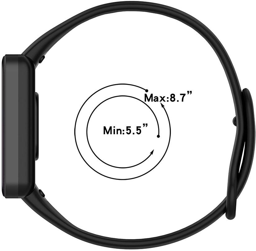 Силиконовый ремешок BeCover для Xiaomi Redmi Smart Band Pro Black (707168) фото3