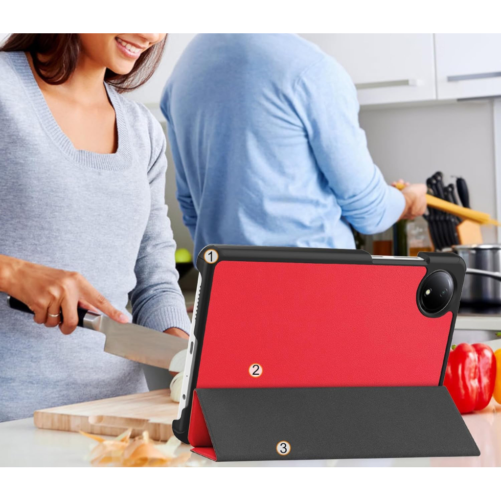 Чохол BeCover Smart Case для Xiaomi Redmi Pad SE 8.7" Red (711908) фото6