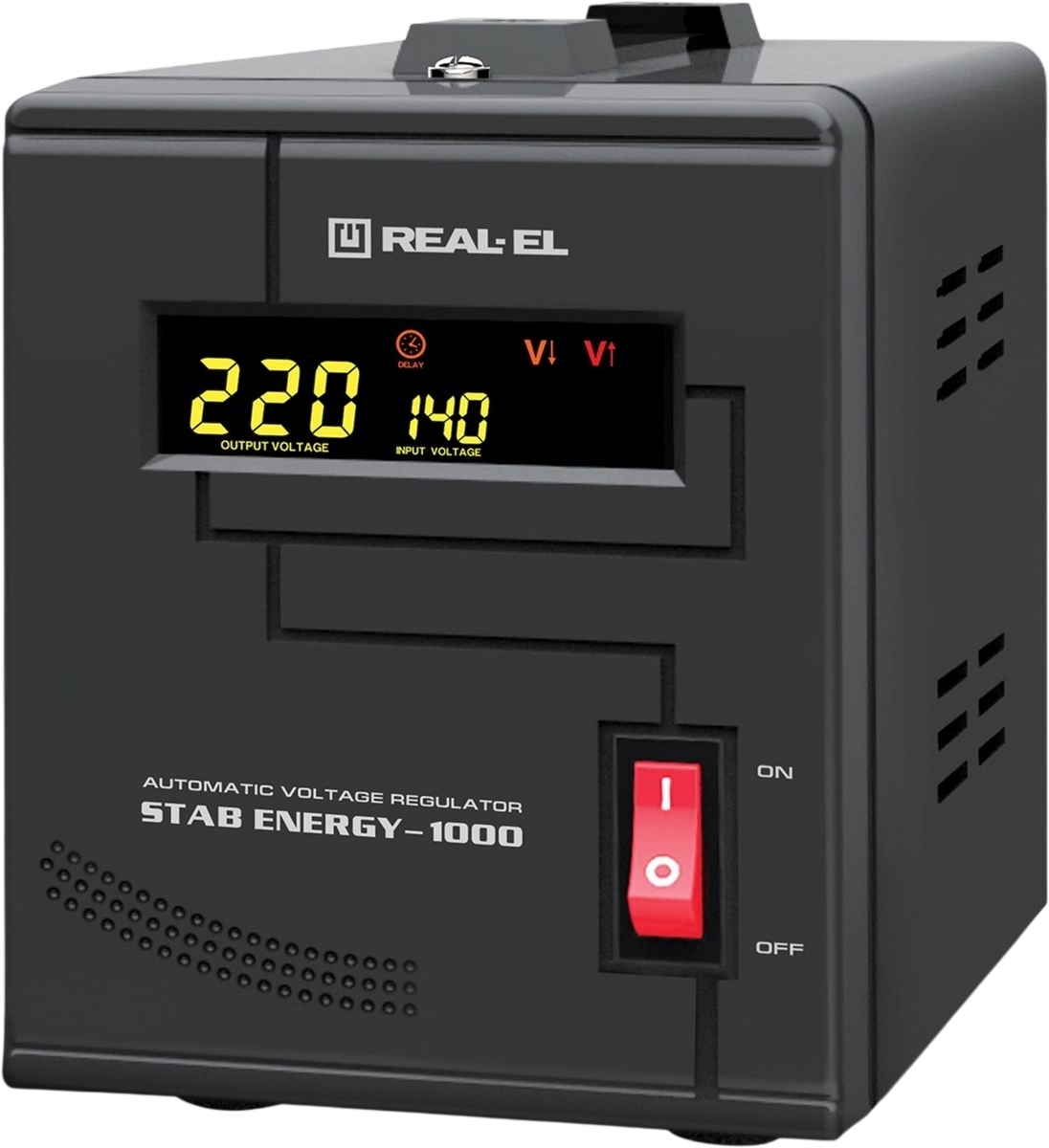 Стабилизатор напряжения REAL-EL Stab Energy-1000 Black (EL122400012) фото2