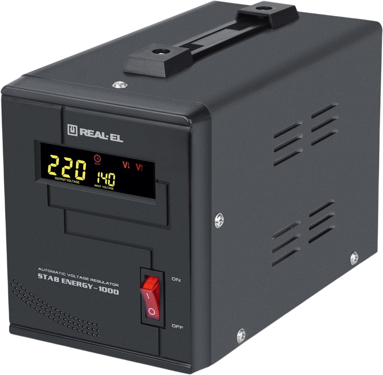 Стабилизатор напряжения REAL-EL Stab Energy-1000 Black (EL122400012) фото3