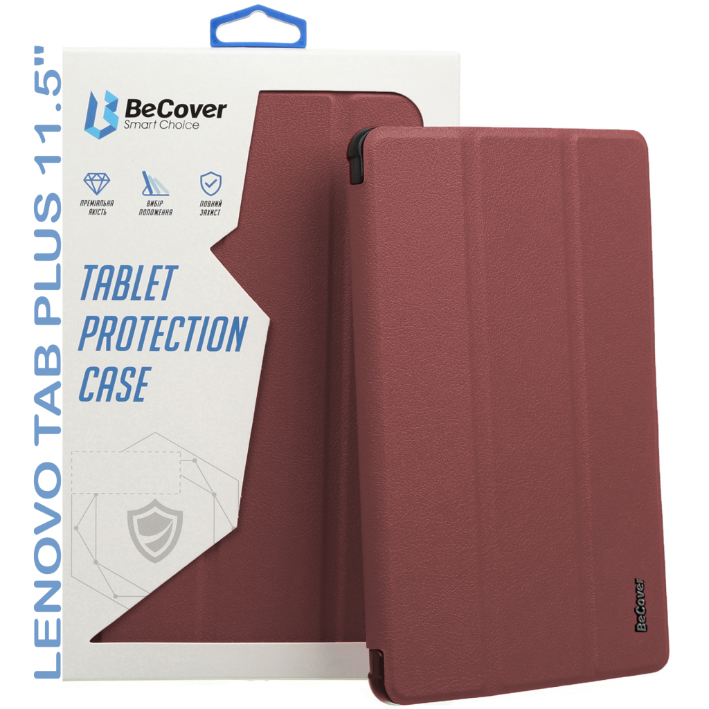 Чохол BeCover Smart Case для Lenovo Tab Plus 11.5" Red Wine (711886) фото5