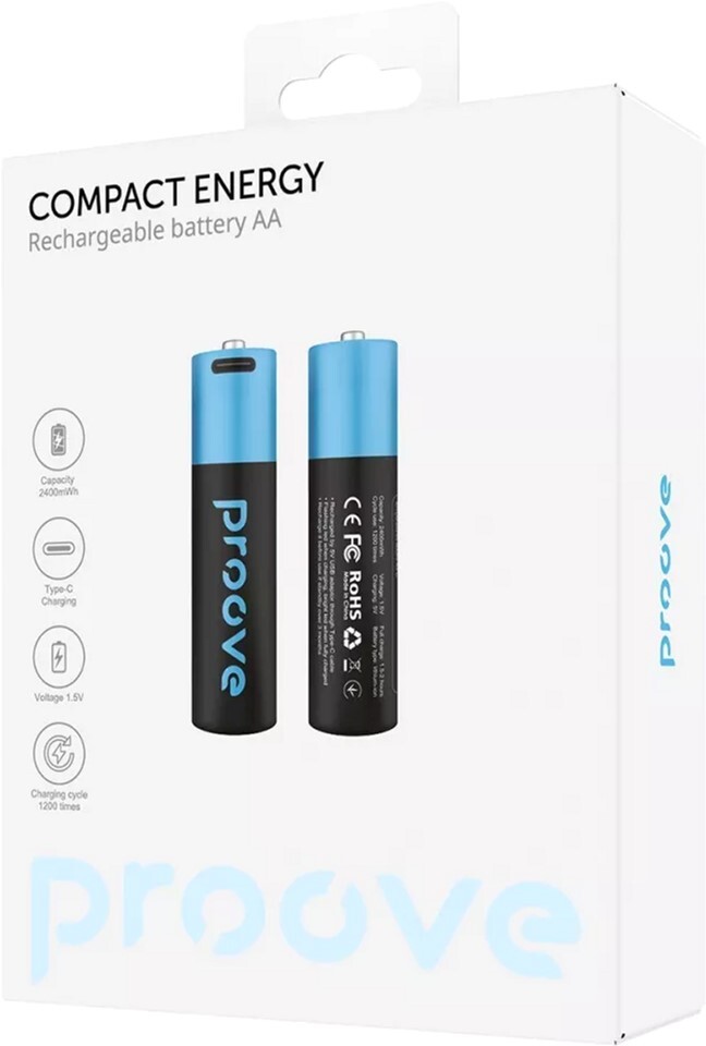 Акумулятори Proove Compact Energy AA/HR06 Li-ion 2400 mAh BL 2 шт фото2