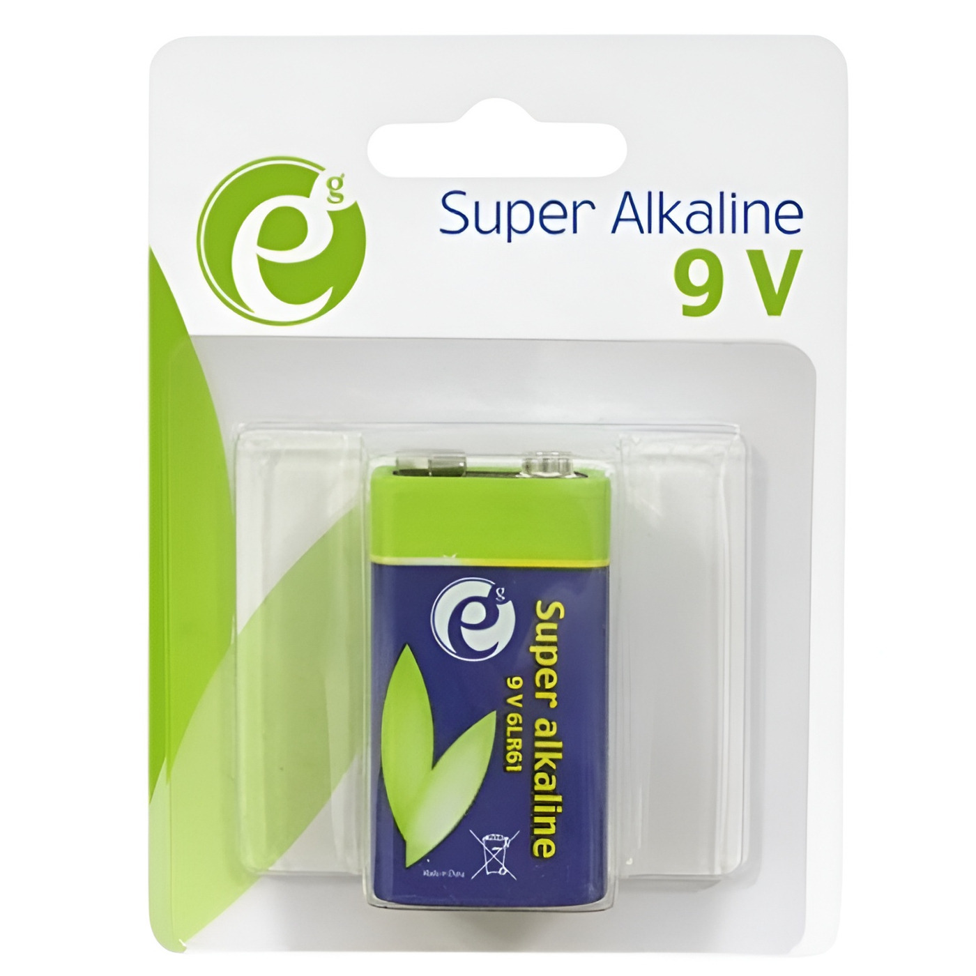 Батарейка EnerGenie Super Alkaline 6LR61 BL 1 шт фото2