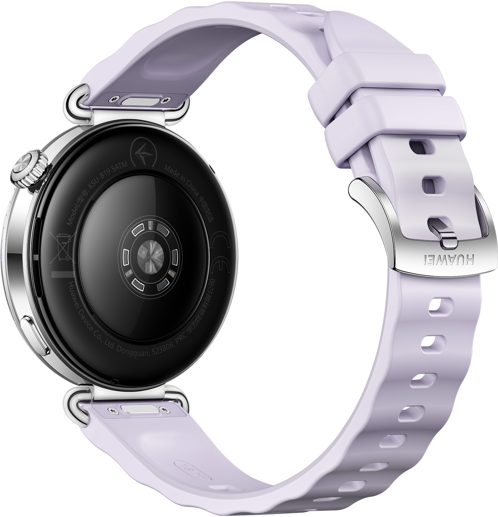 Смарт-годинник Huawei Watch GT 6 41mm Steel with Purple Fluoroelastomer Strap (55020FTM) фото6