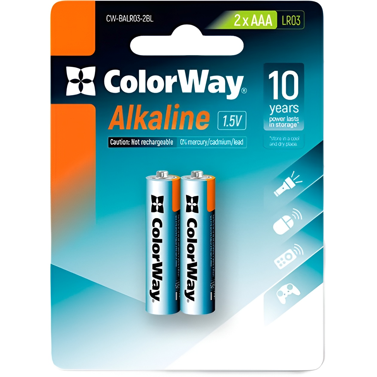 Батарейка ColorWay Alkaline Power AAA/LR03 BL 2шт фото4