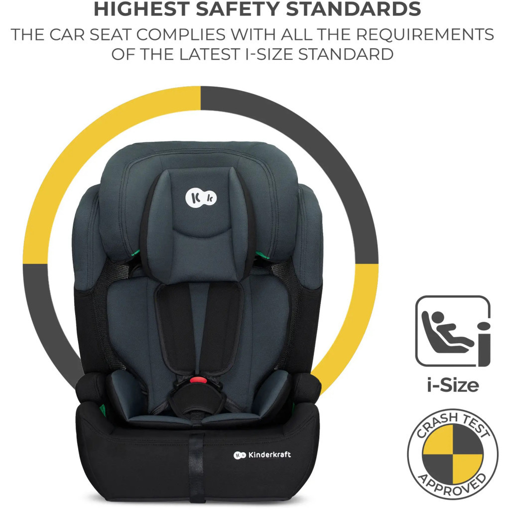 Автокресло Kinderkraft Comfort Up i-Size Black (KCCOUP02BLK0000) (5902533923120) фото