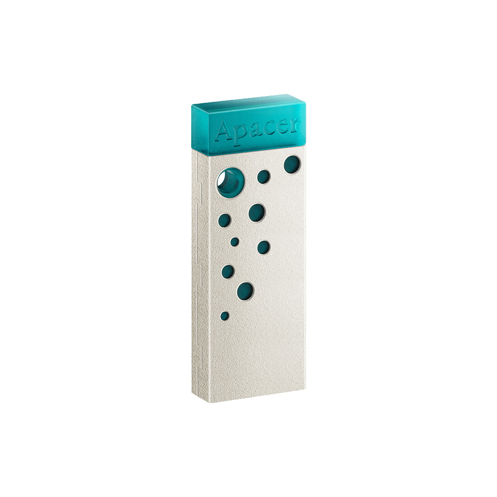 USB флеш накопичувач Apacer 64GB AH11J Turquoise Green USB 2.0 (AP64GAH11JG-1) фото2