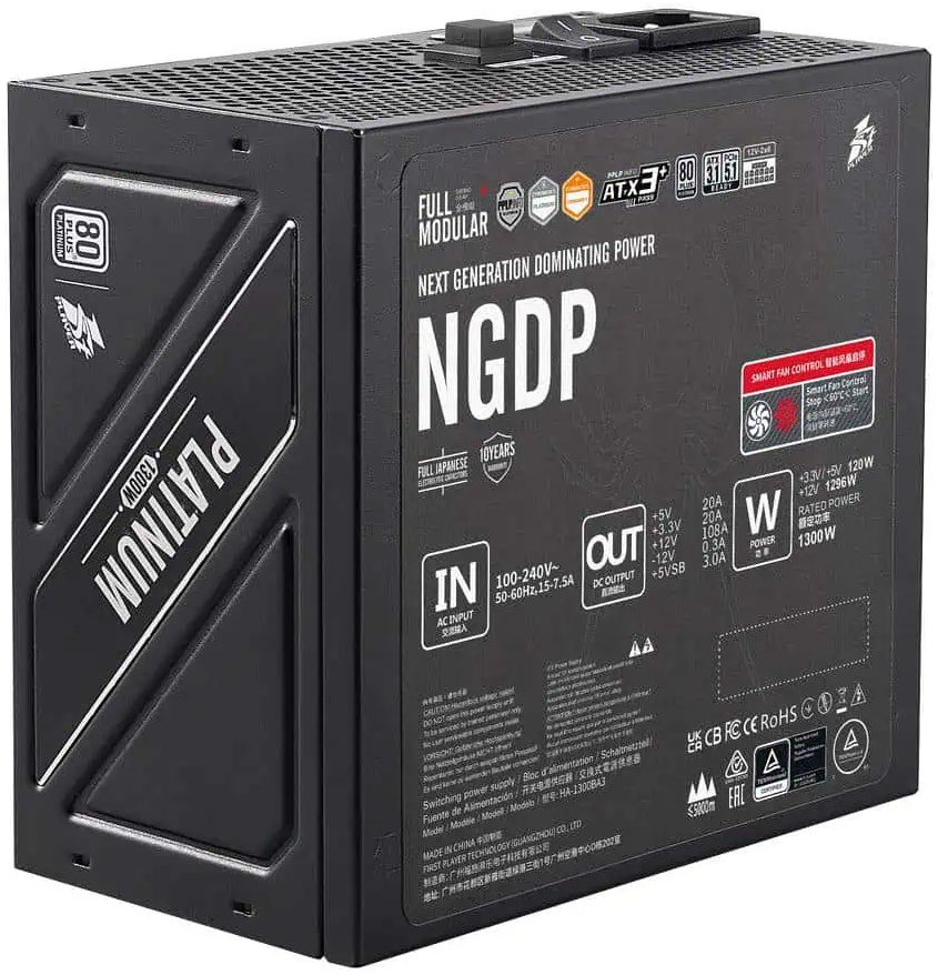 Блок живлення 1stPlayer HA-1300BA3 1300W (NGDP-PLT-1300-BK-EU) фото2