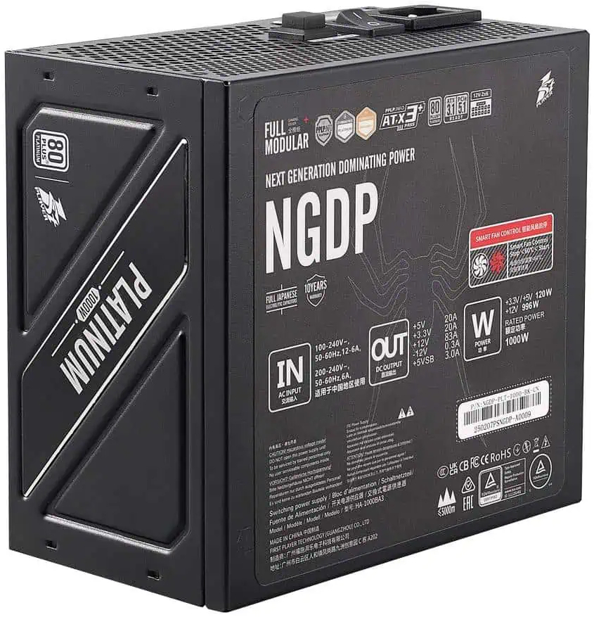 Блок живлення 1stPlayer HA-1000BA3 1000W (NGDP-PLT-1000-BK-EU) фото2