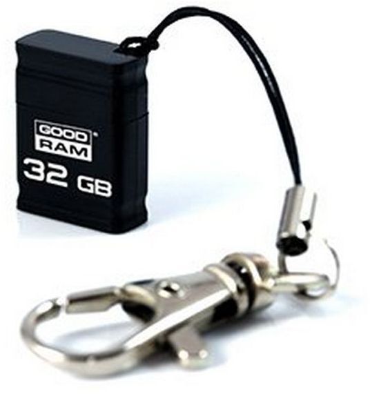 USB флеш накопичувач Goodram 32GB Piccolo Black USB 2.0 (UPI2-0320K0R11) фото