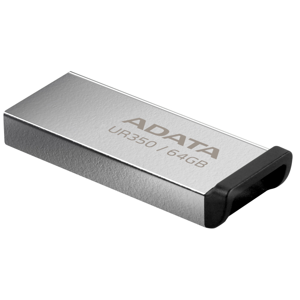 USB флеш накопичувач ADATA 64GB UR350 Silver-Black USB 3.2 (UR350-64G-RSR/BK) фото4