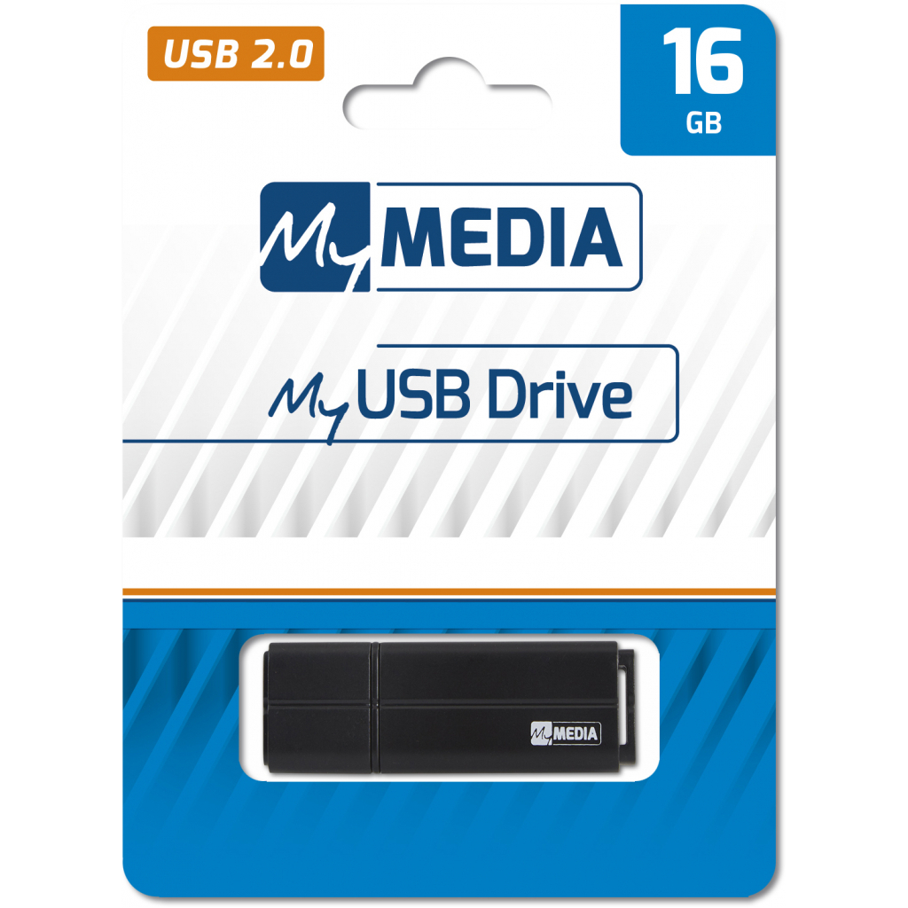 USB флеш накопичувач Verbatim 16GB MyMedia Black USB 2.0 (69261) фото4