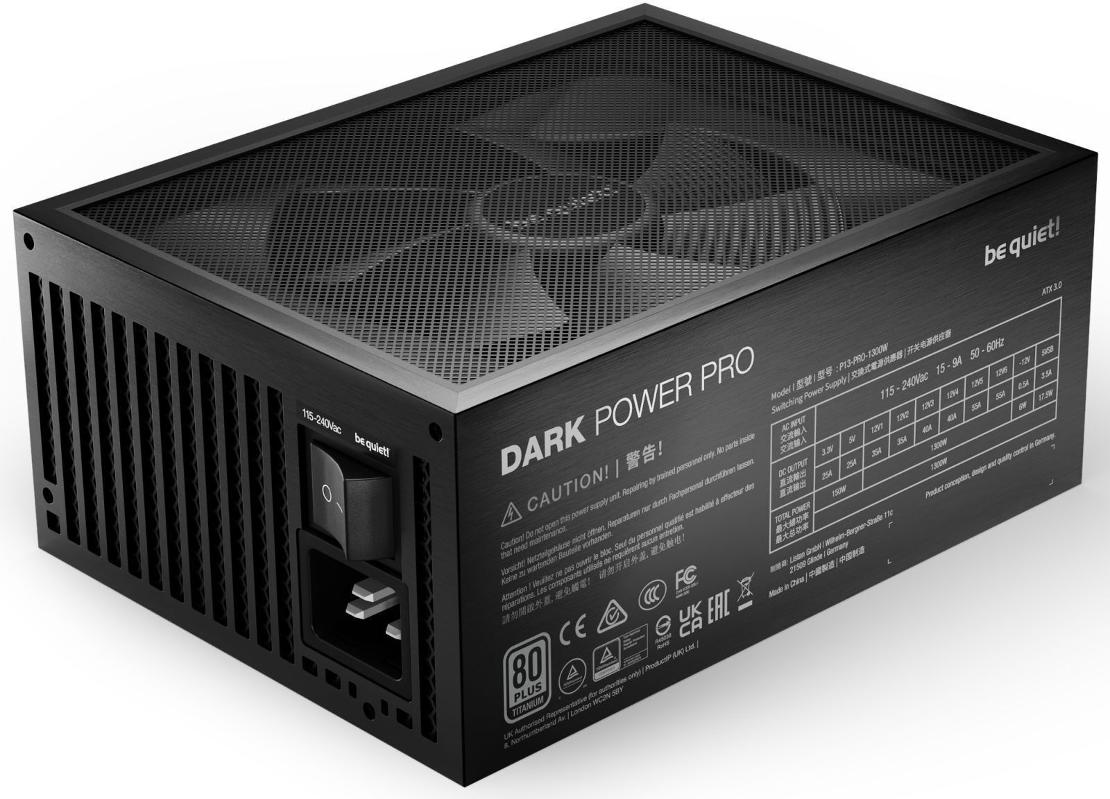 Блок живлення Be quiet! Dark Power Pro 13 1300W (BN331) фото2