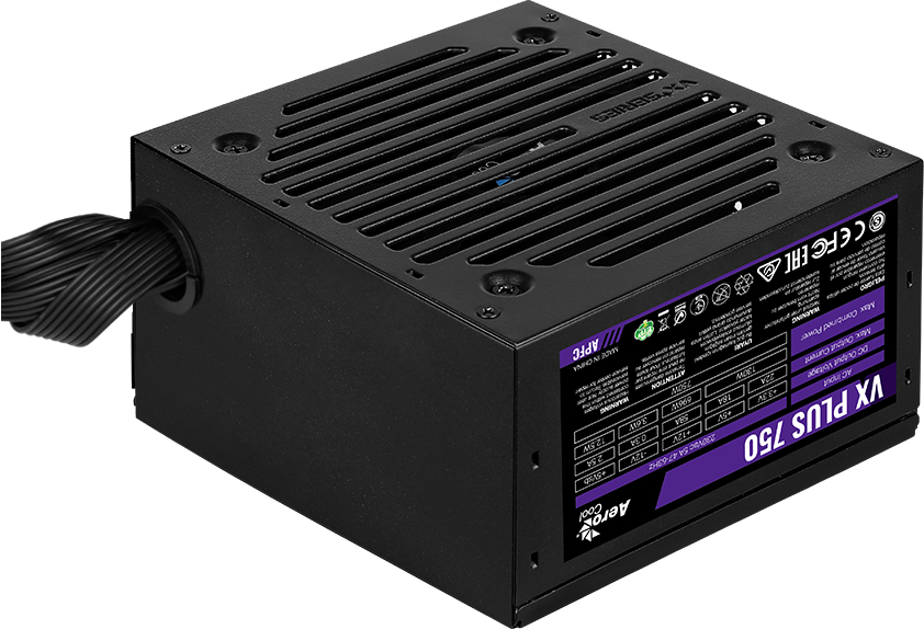 Блок живлення AeroCool VX Plus Stealth 750 (ACPN-VS75AEY.12) 750W фото