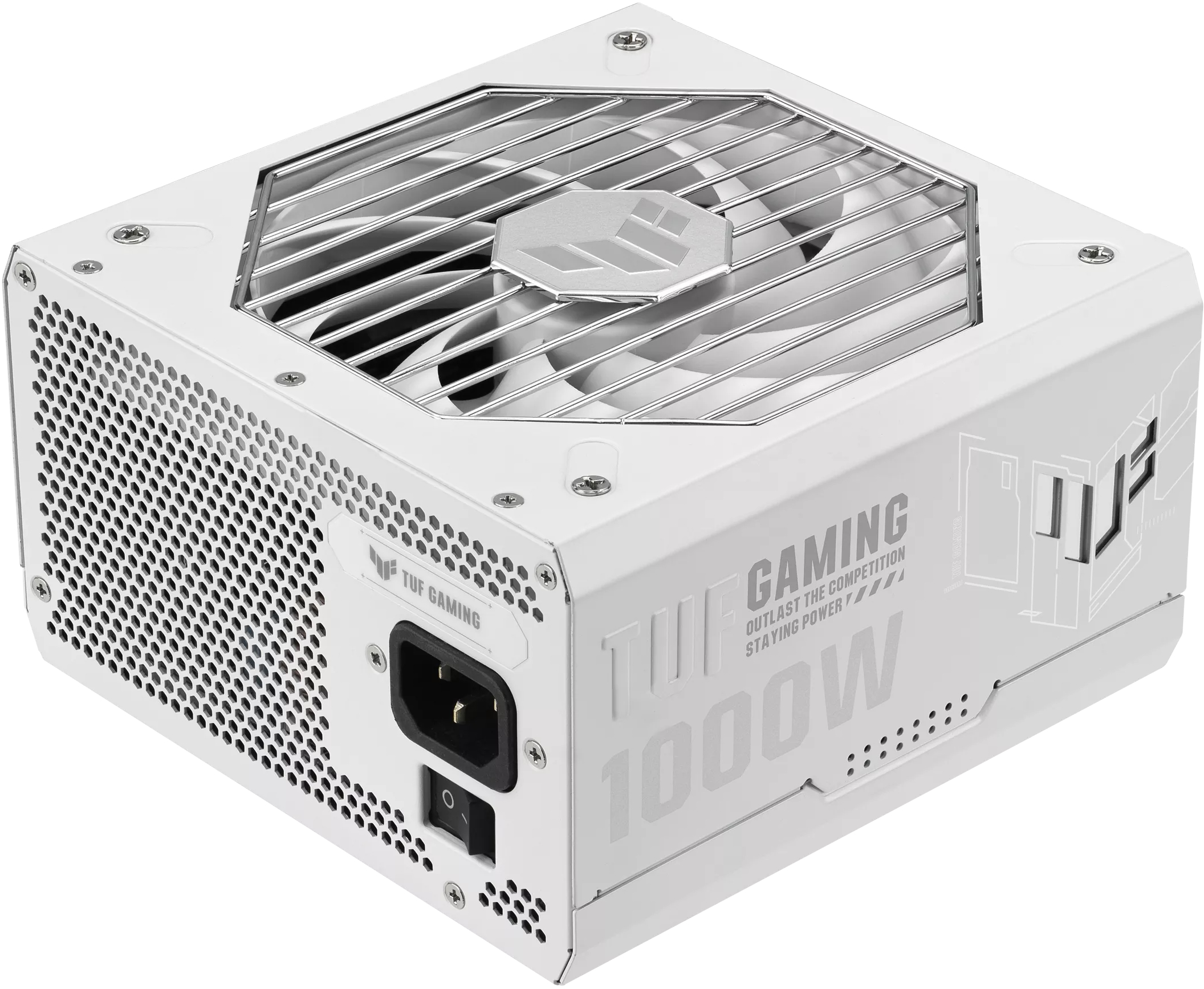 Блок живлення Asus TUF-GAMING-1000G-WHITE PCIE5 1000W Gold (90YE00S5-B0NA00) фото
