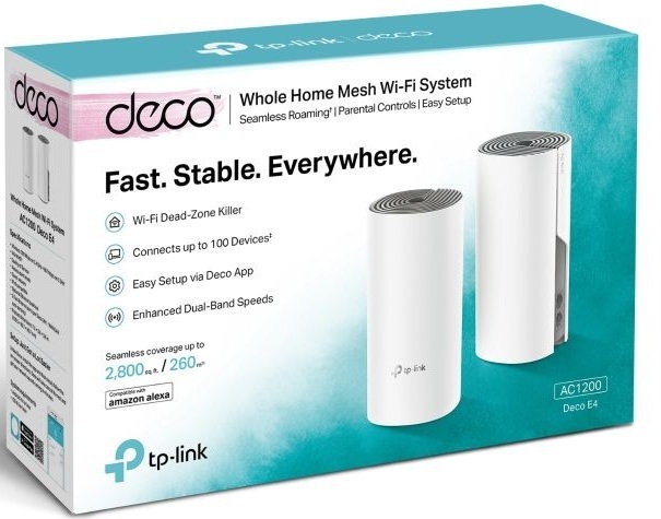 Роутер TP-LINK DECO E4 AC1200 Dual Band Mesh Wi-Fi 2-Pack (DECO E4(2-PACK)) фото3