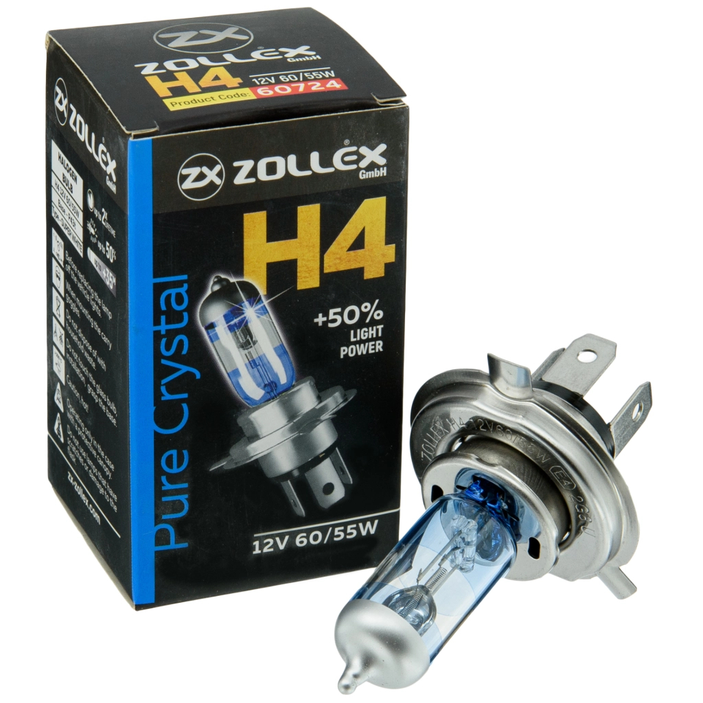 Автолампа Zollex H4 12V 60/55W Pure crystal (2860724) фото3
