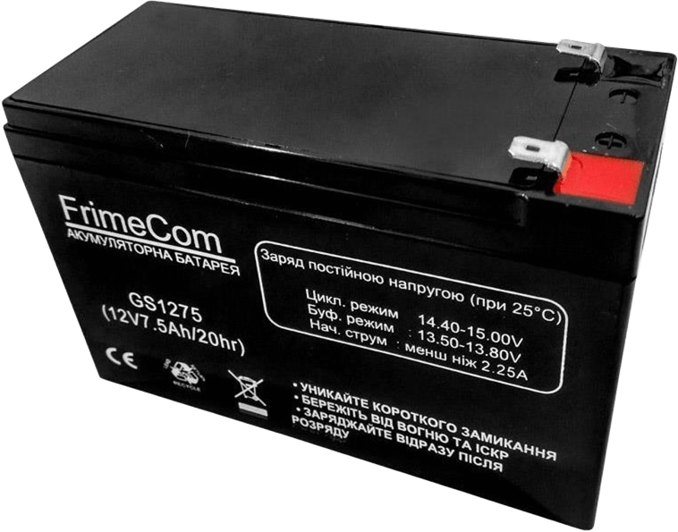 Аккумуляторная батарея FrimeCom 12V 7.5AH AGM (GS1275) фото
