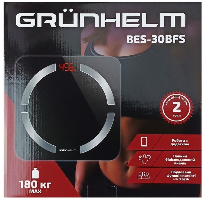 Ваги підлогові Grunhelm BES-30BFS фото5