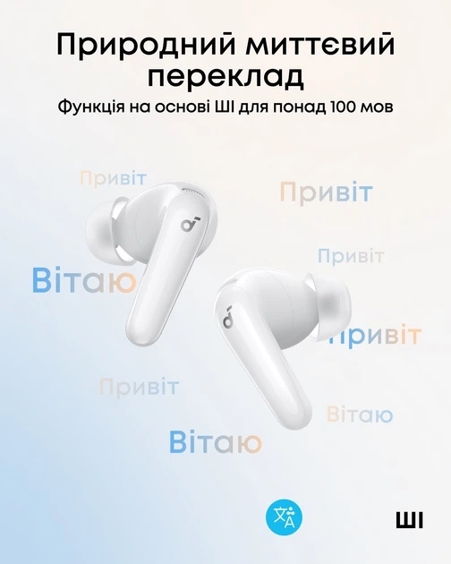 Наушники Anker SoundCore R60i NC White (D1202G21) фото9