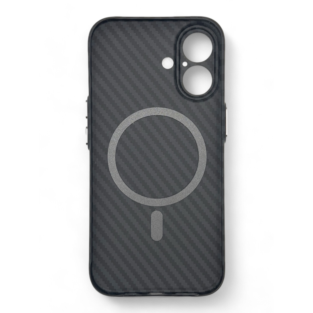 Чохол-накладка BeCover Carbonite Case MagSafe для Apple iPhone 16 Black (712067) фото2