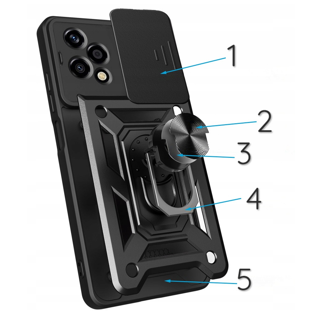 Чохол-накладка BeCover Military для Honor 200 Lite Black (713044) фото3