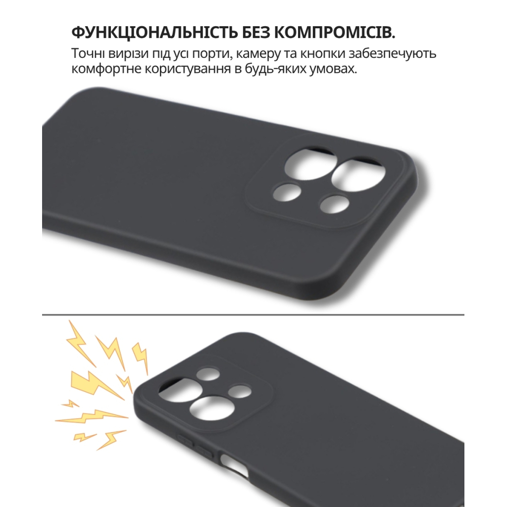 Чохол-накладка BeCover для Poco C85 4G Black (714675) фото4