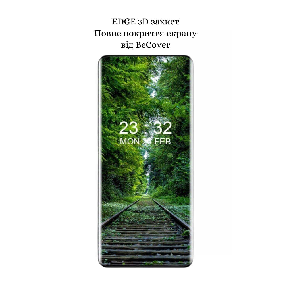 Защитное стекло BeCover EDGE Motorola Edge 60 Fusion Black (714770) фото