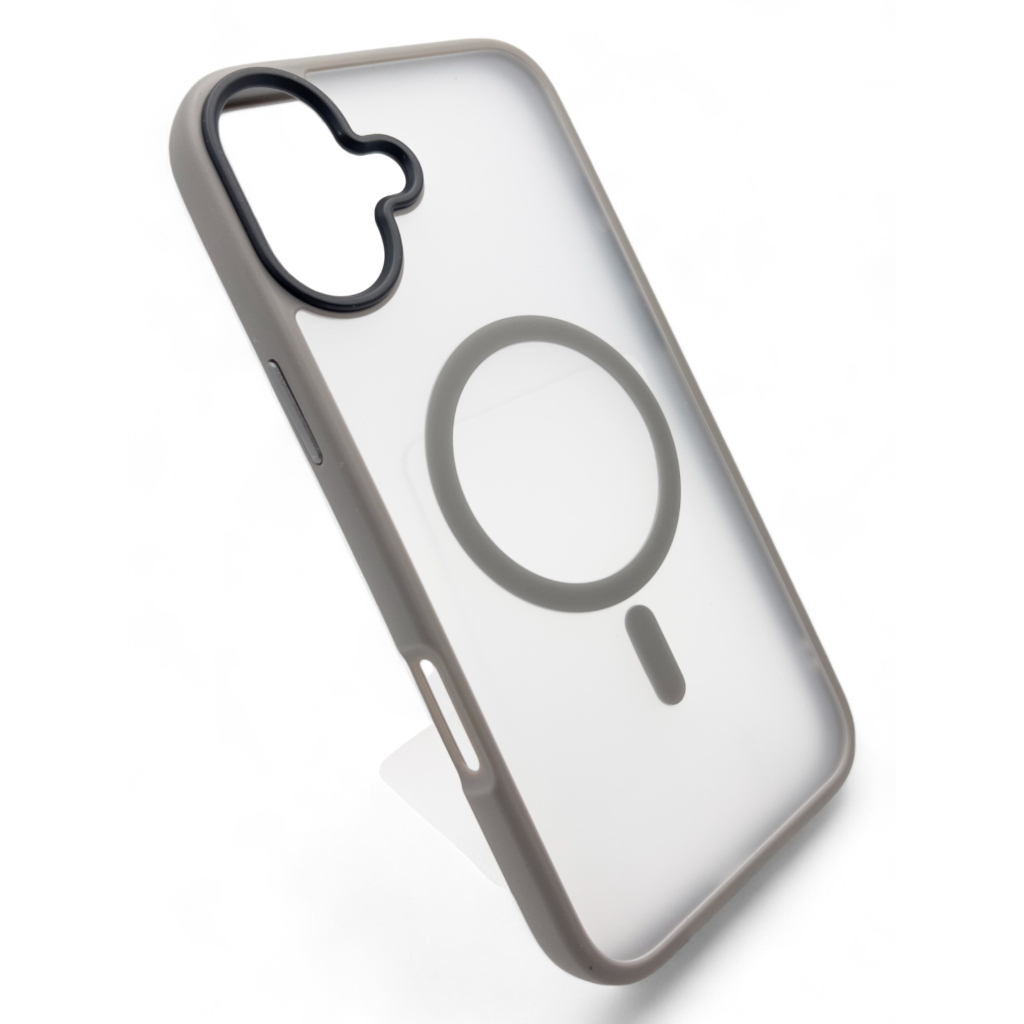 Чохол-накладка BeCover Metal Buttons Case MagSafe для Apple iPhone 16 Plus Gray (712095) фото2