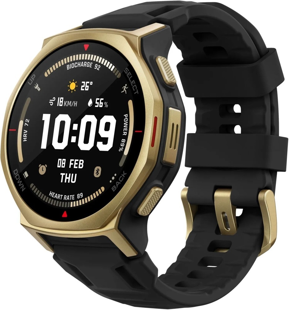 Смарт-годинник Amazfit T-Rex 3 44mm Pro Black Gold (W2549GL1N) фото