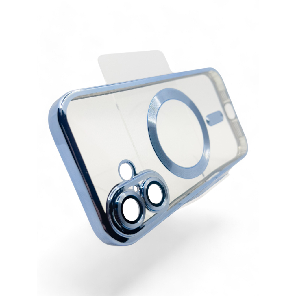 Чохол-накладка BeCover TPU Chrome Case MagSafe для Apple iPhone 16 Sierra Blue (712072) фото